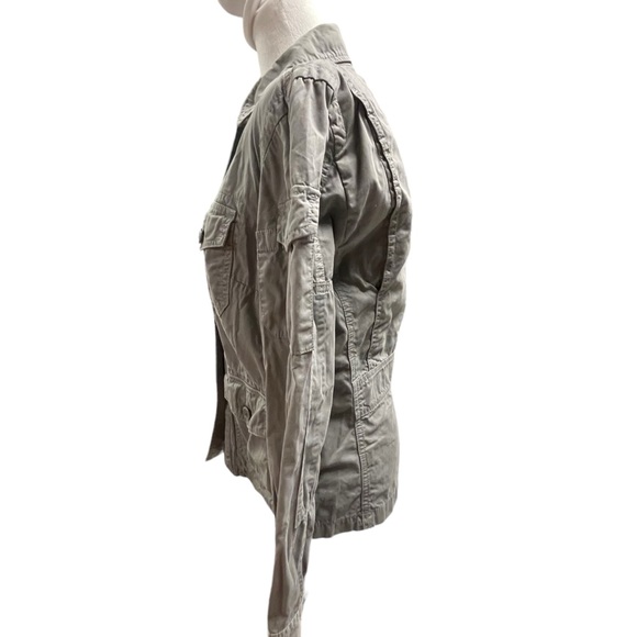 J. Crew. Sz XS. Army-Green jacket. Excellent condition. 100% Cotton - Picture 4 of 8